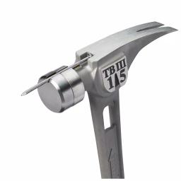 Stiletto Ti-Bone 15 oz. Titanium Smooth Face Hammer with 18 in. Curved Handle thumbnail 3