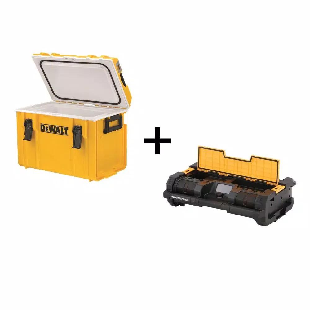 DEWALT TOUGHSYSTEM Radio with Bonus 22 in. Tool Box Cooler