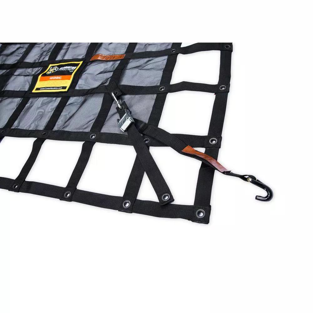 GLADIATOR Cargo Nets Gladiator Heavy-Duty Trailer Cargo Net, 7.3 ft. x 13.3 ft., Integrated Mesh with Certified Attachment Straps