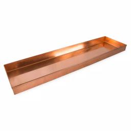 Achla Designs 20 in. Polished Copper Plated Stainless Steel Decorative Long Serving Tray thumbnail 4