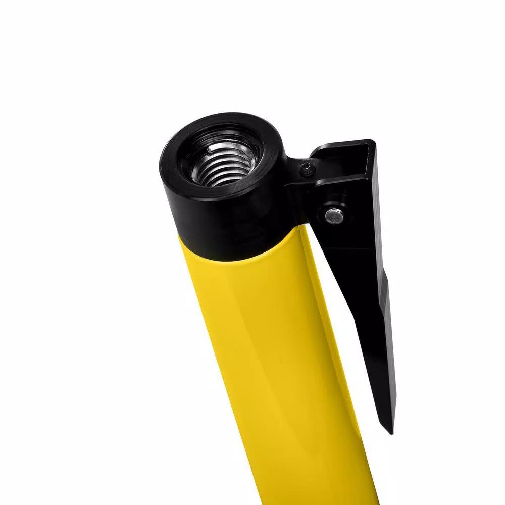 AdirPro 7 ft. Aluminum Extension Pole with Height Lever, Yellow