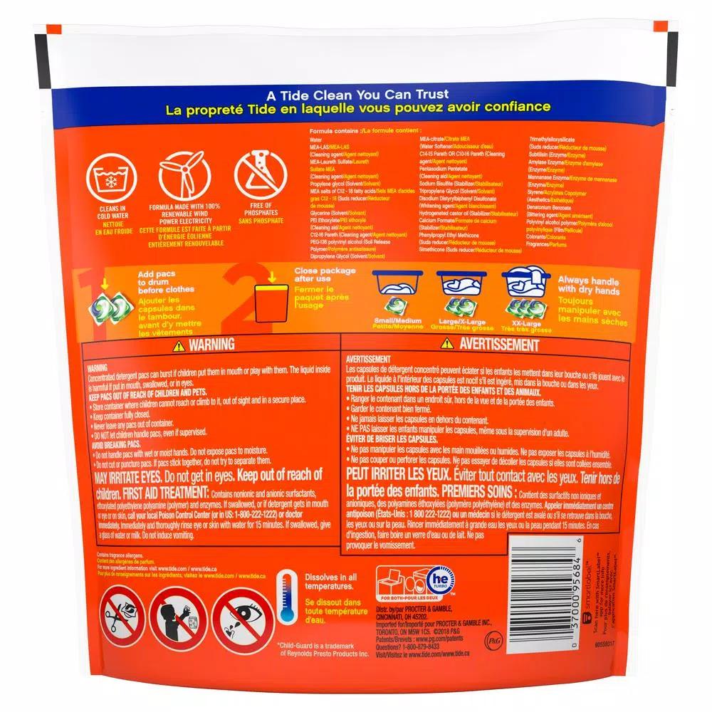 Tide PODS Laundry Detergent Pods, Clean Breeze Scent, 20-Count (6-Pack)