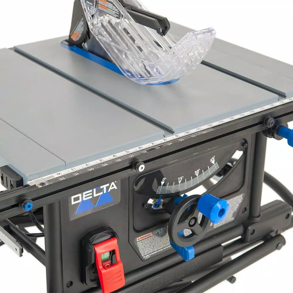 Delta 36-6023 10 in. Portable Contractor Table Saw with Rolling Stand