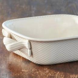 Park Designs Levingston 8.5 in. Square Stoneware Baking Dish, Cream thumbnail 2
