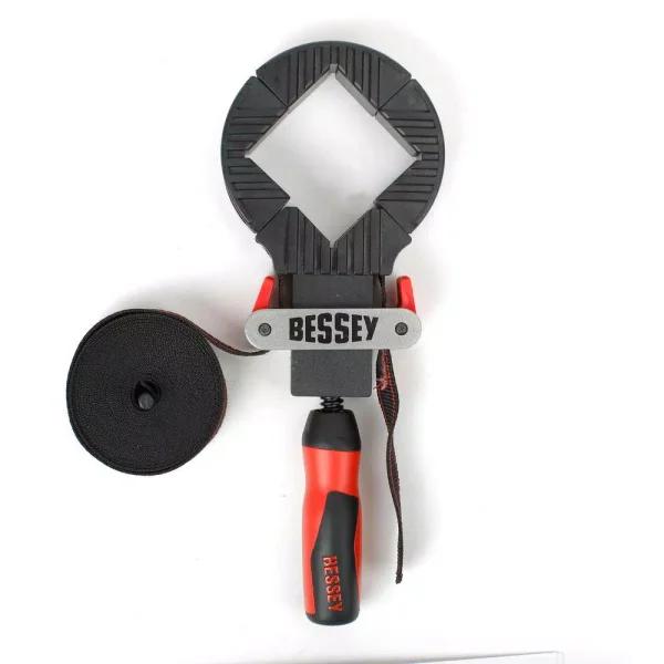 BESSEY Strap Clamp with 90-Degree Corner Pieces, 12 ft. Capacity