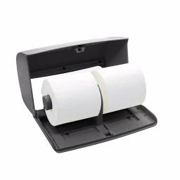 Alpine Industries Double Roll Toilet Paper Dispenser, Gray ABS Plastic thumbnail 2