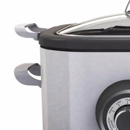 BLACK+DECKER BLACK + DECKER 6.5 Quart Stainless Steel Multicooker and Slow Cooker thumbnail 4