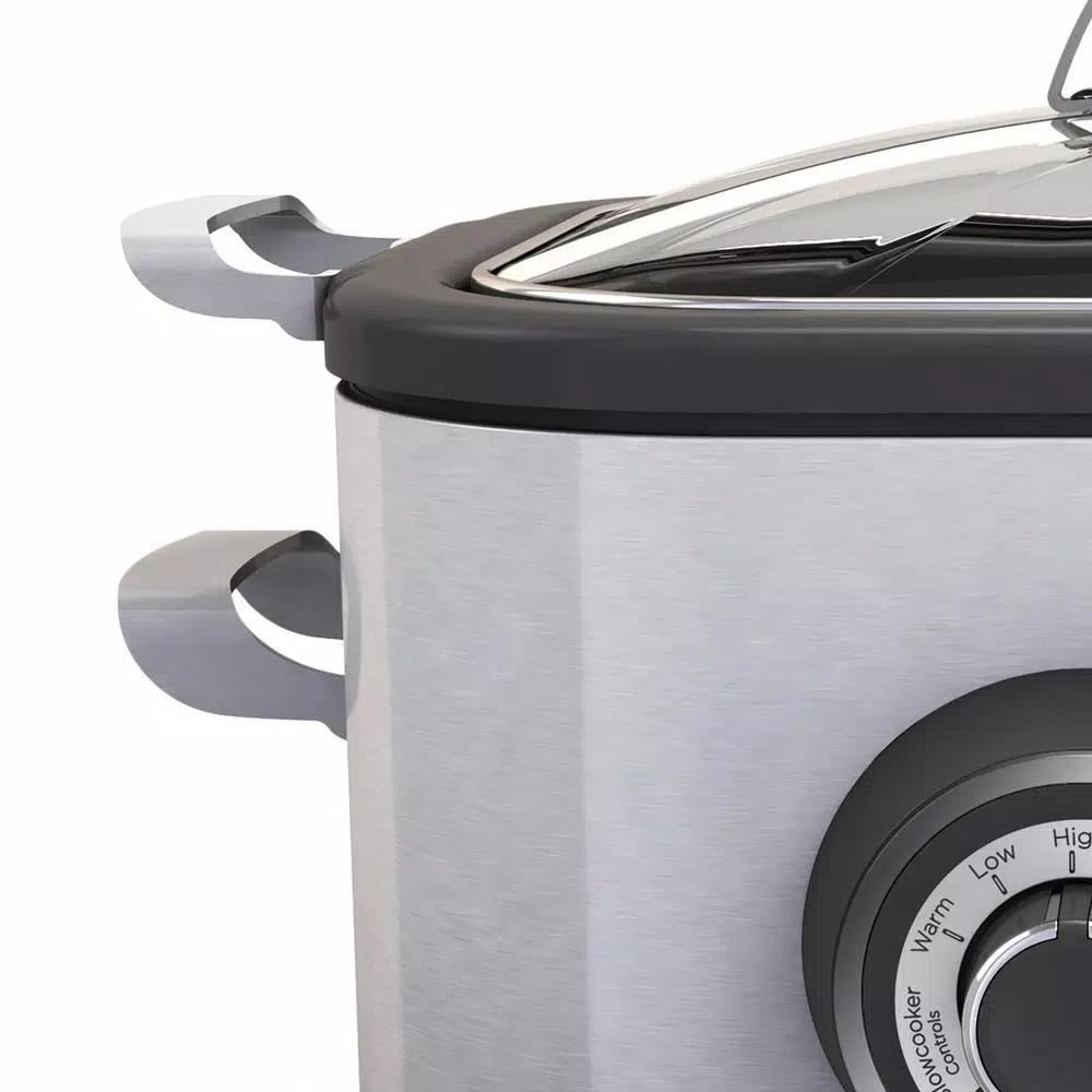 BLACK+DECKER BLACK + DECKER 6.5 Quart Stainless Steel Multicooker and Slow Cooker