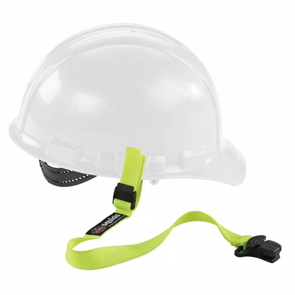 Ergodyne Squids 3155 Lime Elastic Hard Hat Lanyard with Clamp