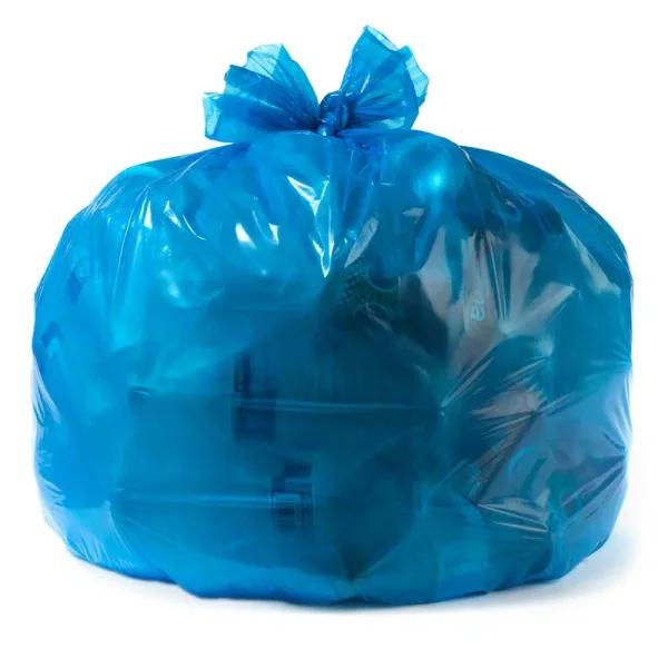 Aluf Plastics 55 Gallon Blue Recycling Bags, 1.2 Mil, 100 Count