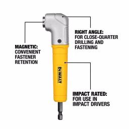 DEWALT MAXFIT Right Angle Magnetic Attachment & 14-Piece Black Oxide Drill Bit Set thumbnail 7
