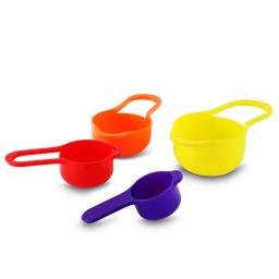 MegaChef 8-Piece Stackable Mixing Bowl and Measuring Cup Set, Assorted Colors thumbnail 4