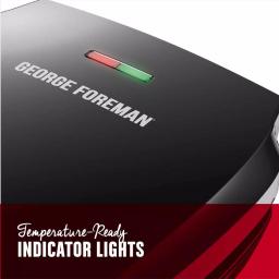 George Foreman Classic 4-Serving Indoor Grill and Panini Press, 60 sq. in., Black thumbnail 5