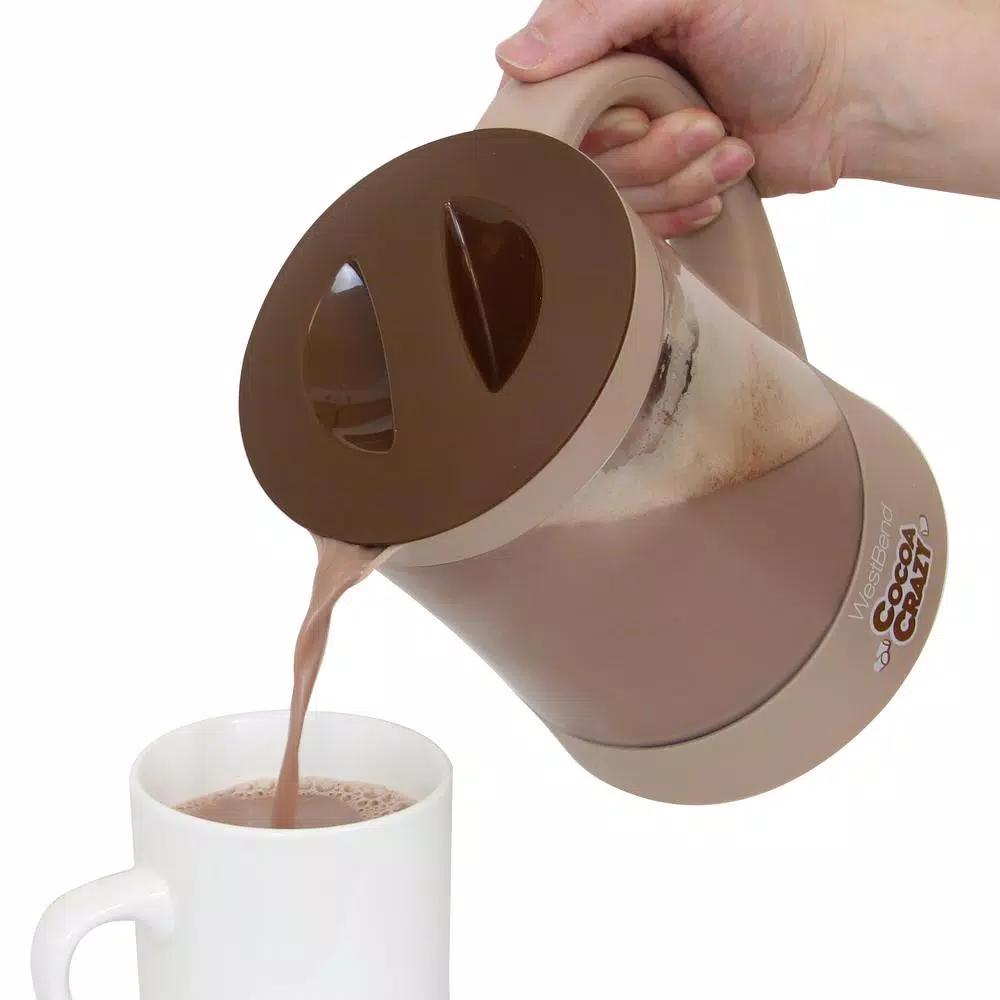 West Bend Cocoa Crazy 4-Cup Hot Beverage Maker, 32 oz, Brown