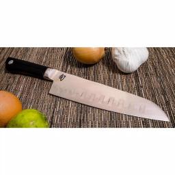 Shun Sora 7 in. Hollow Ground Santoku Knife, VG10 San Mai Composite Blade, Handcrafted in Japan thumbnail 4