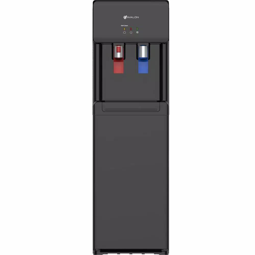 Avalon Self-Cleaning Bottleless Water Cooler Dispenser with Hot/Cold Water, Black
