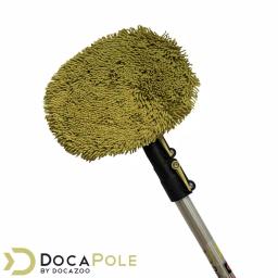 DocaPole 12 ft. Telescopic Extension Pole with Microfiber Chenille Wall Duster and Cleaning Head thumbnail 2