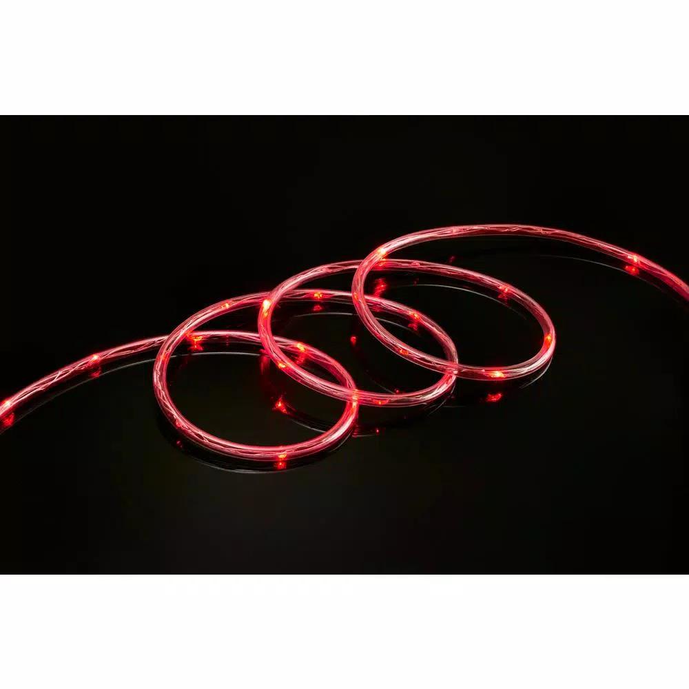 DEERPORT DECOR 16 ft. Red LED Mini Rope Light, 80-Light Flexible Indoor/Outdoor Specialty Lights