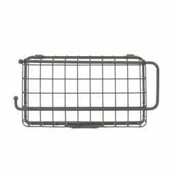 Spectrum Vintage Living Wall Mount Basket with Paper Towel Holder, Industrial Gray Steel thumbnail 5