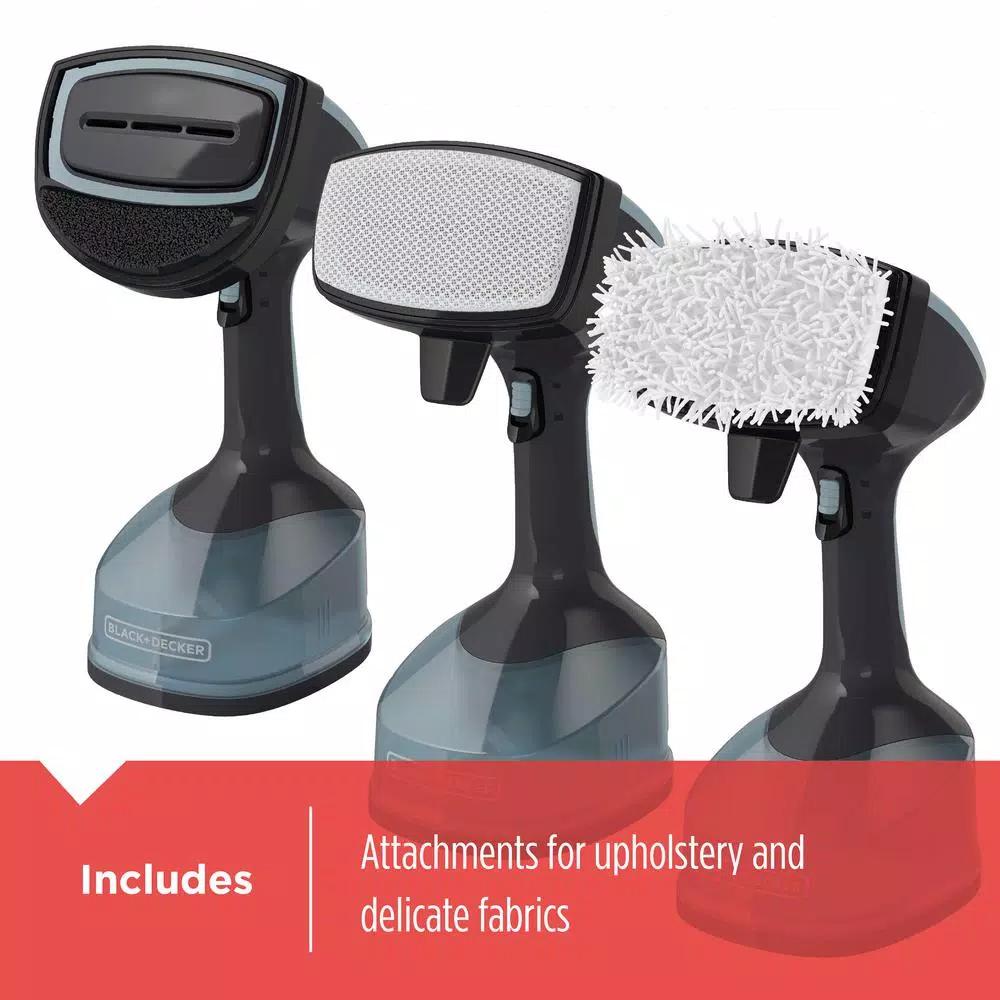 BLACK+DECKER Advanced Handheld Garment Steamer, 1400W, Gray