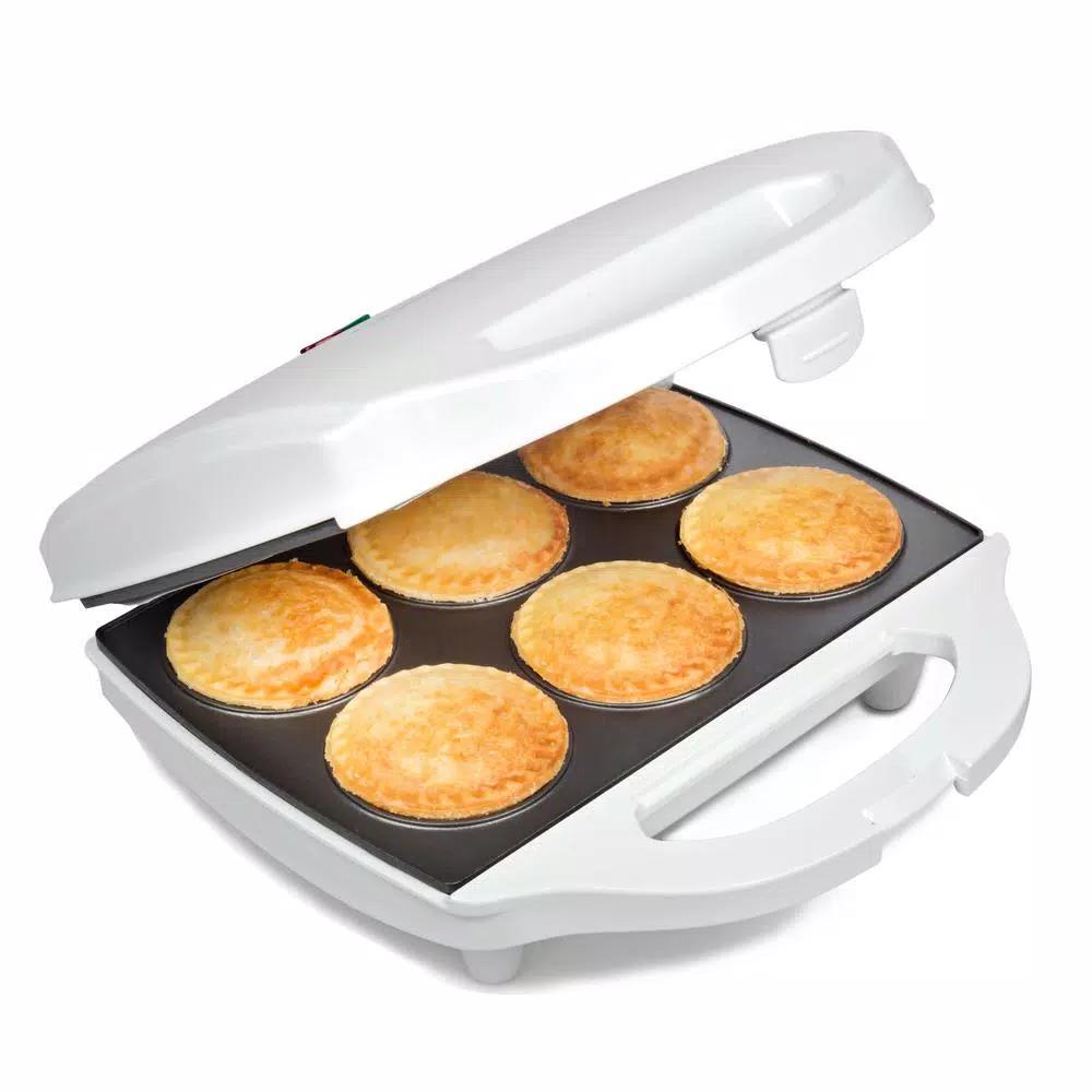 CucinaPro 980W Mini Pie and Quiche Baker, Non-Stick Electric Dessert Specialty Appliance, White