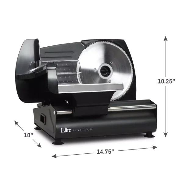 Elite Classic Electric Food Slicer, 7.5 in. Stainless Steel Blade, 180W