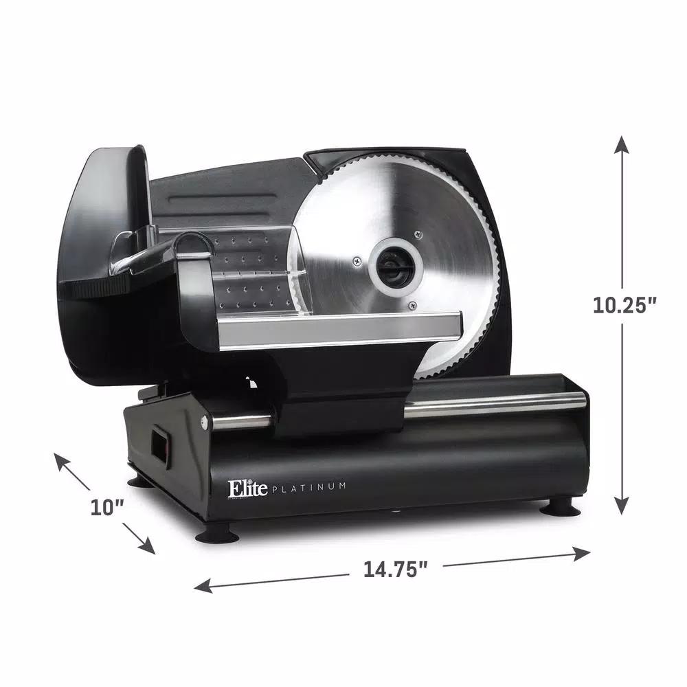 Elite Classic Electric Food Slicer, 7.5 in. Stainless Steel Blade, 180W