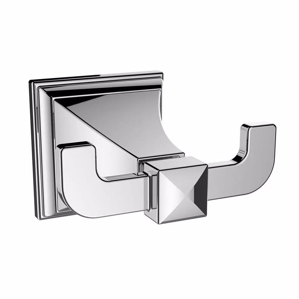 Speakman Rainier Double Robe Hook, Polished Chrome, Solid Brass