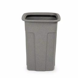 Toter Slimline 35 Gallon Graystone Rectangular Trash Can thumbnail 2
