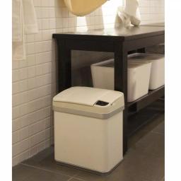 iTouchless 2.5 Gal. Pearl White Touchless Automatic Sensor Trash Can with Odor Filter and Fragrance thumbnail 5