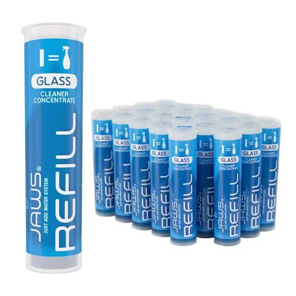JAWS Glass Cleaner Refill Pods, Ammonia-Free Concentrated Formula (24-Pack)