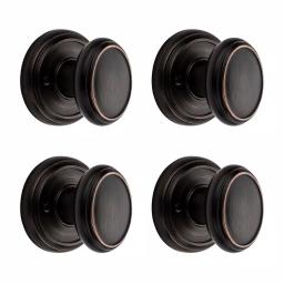 Baldwin Prestige Carnaby Venetian Bronze Passage Door Knob (4-Pack) thumbnail 1