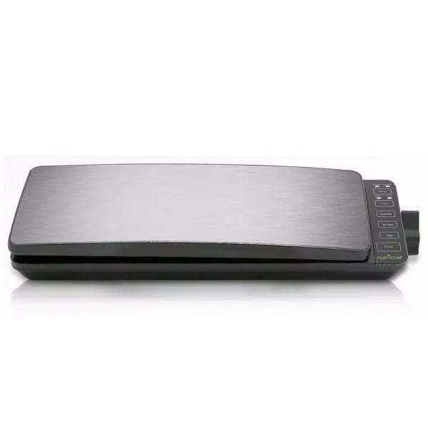 NutriChef Stainless Steel Electric Vacuum Sealer with Reusable Bags and Roll