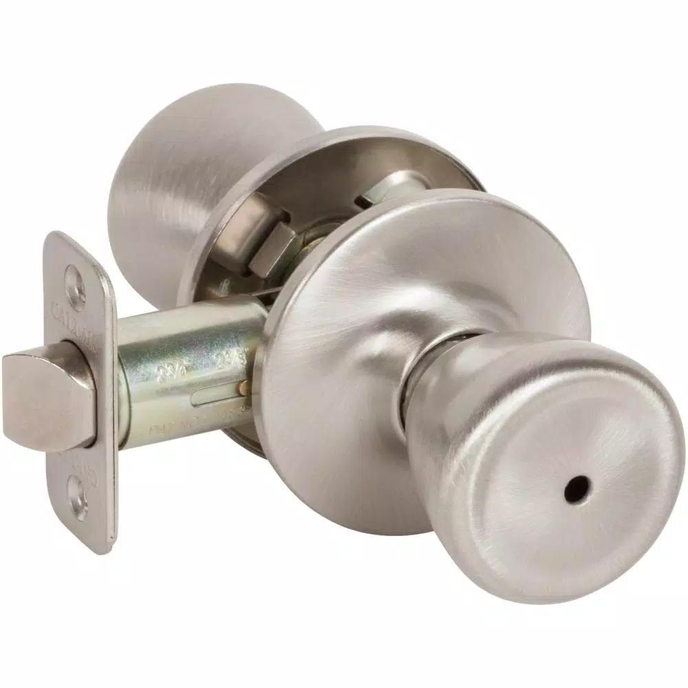 Callan Brayden Classic Tulip Shaped Satin Nickel Privacy Door Knob for Bed/Bath