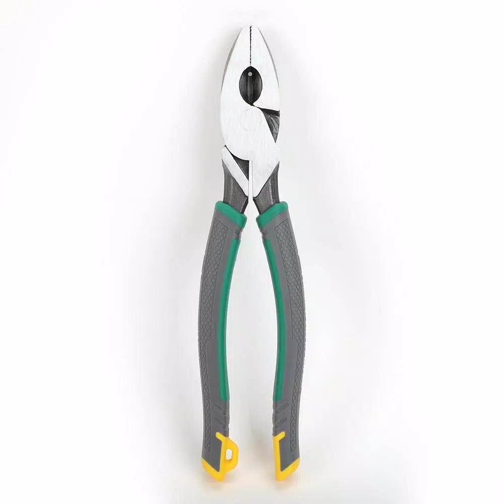 Commercial Electric 9 in. High Leverage Linesman Pliers with Tape Puller