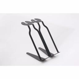 DI PRIMA USA Venetian Phantom Edition Tabletop Wine Rack - 2 Bottle & 2 Glass Capacity - Solid Steel thumbnail 3
