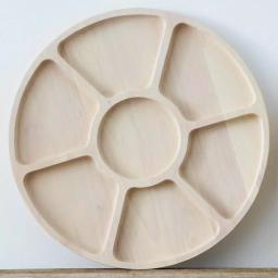 Noritake Hammock Wood 16 in. Divided Serving Dish, Blonde Natural Wood thumbnail 6