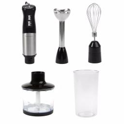 Classic Cuisine 4-in-1 Immersion Blender Set with Chopper and Whisk, 6-Speed, 400W, Black thumbnail 1