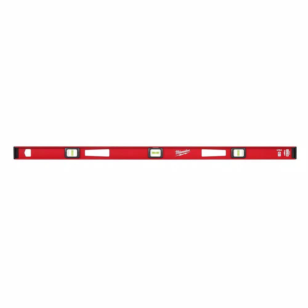 Milwaukee 48 in. Magnetic I-Beam Level, Aluminum Frame with Pitch Vial