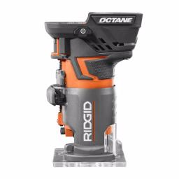 RIDGID 18V OCTANE Brushless Compact Fixed Base Router Kit with 2.0 Ah Battery and Charger thumbnail 5