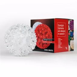 Wintergreen Lighting 6 in. 70-Light LED Cool White Twinkle Starlight Sphere thumbnail 4