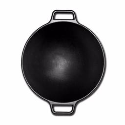 Lodge 14 in. Cast Iron Wok with Dual Loop Handles thumbnail 4