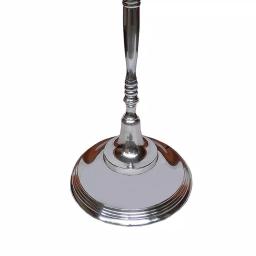 Benjara 48-Inch Silver Handcrafted Aluminum 5-Arm Candelabra with Fluted Tops thumbnail 5