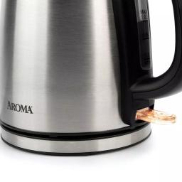 Aroma 4.5-Cup Stainless Steel Electric Kettle, 1000W, Automatic Shut-Off thumbnail 6