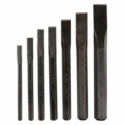 GearWrench 7-Piece Cold Chisel Set with Tool Roll thumbnail 1