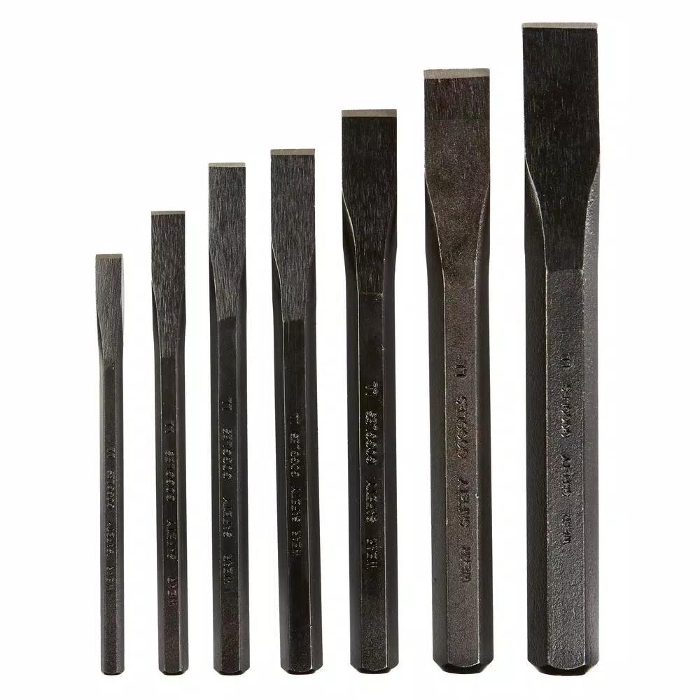 GearWrench 7-Piece Cold Chisel Set with Tool Roll