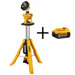 DEWALT 20V MAX 3000-Lumen Cordless LED Tripod Work Light with 5.0 Ah Battery thumbnail 1