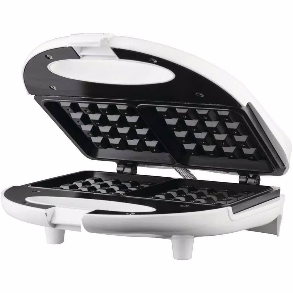 Brentwood Appliances TS-242 750W Dual Nonstick Waffle Maker, White