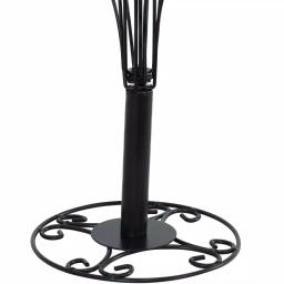 Sunnydaze Decor Gloria 20 in. Black Metal Christmas Ornament Stand with 20 Hooks thumbnail 5