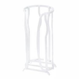 Bath Bliss Aluminum Toilet Paper Holder, 3-Roll Vertical Reserve, White thumbnail 2